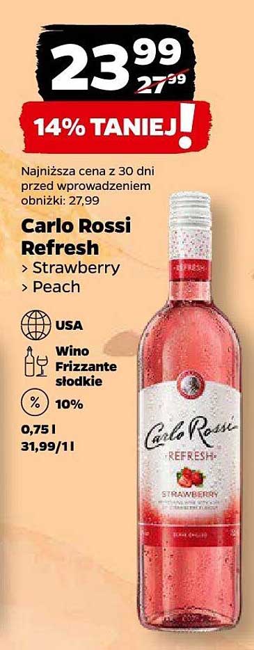 Carlo Rossi Refresh Strawberry Peach