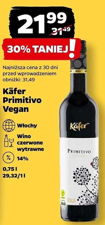 Käfer Primitivo Vegan