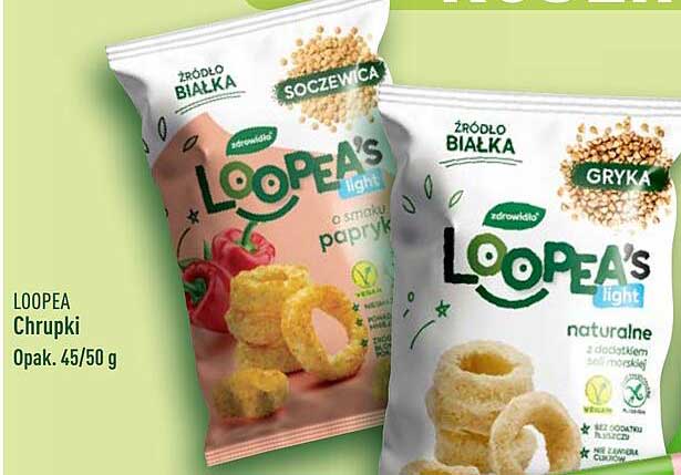 LOOPEA's light Chrupki o smaku paprykowym i naturalne