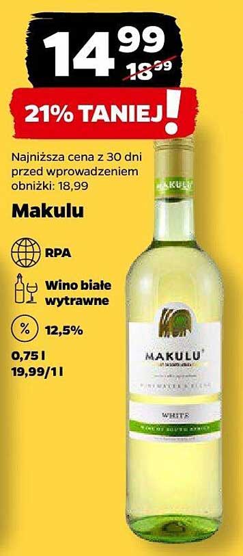 Makulu Wino białe wytrawne