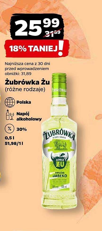 Żubrówka Żu (różne rodzaje)