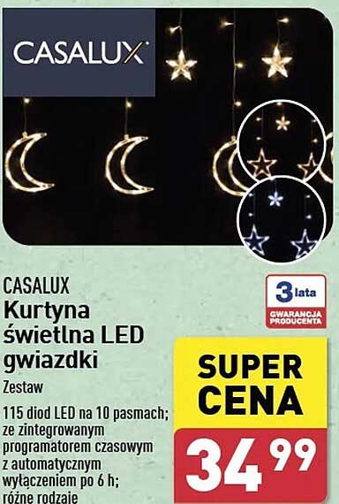 CASALUX Kurtyna świetlna LED gwiazdki