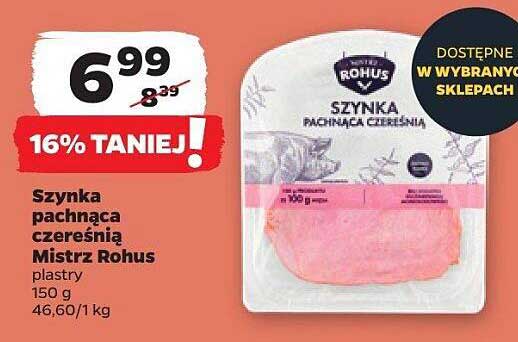 Szynka pachnąca czereśnią Mistrz Rohus