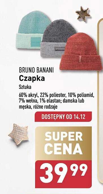 BRUNO BANANI Czapka