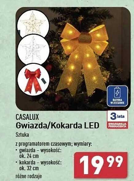 CASALUX Gwiazda/Kokarda LED