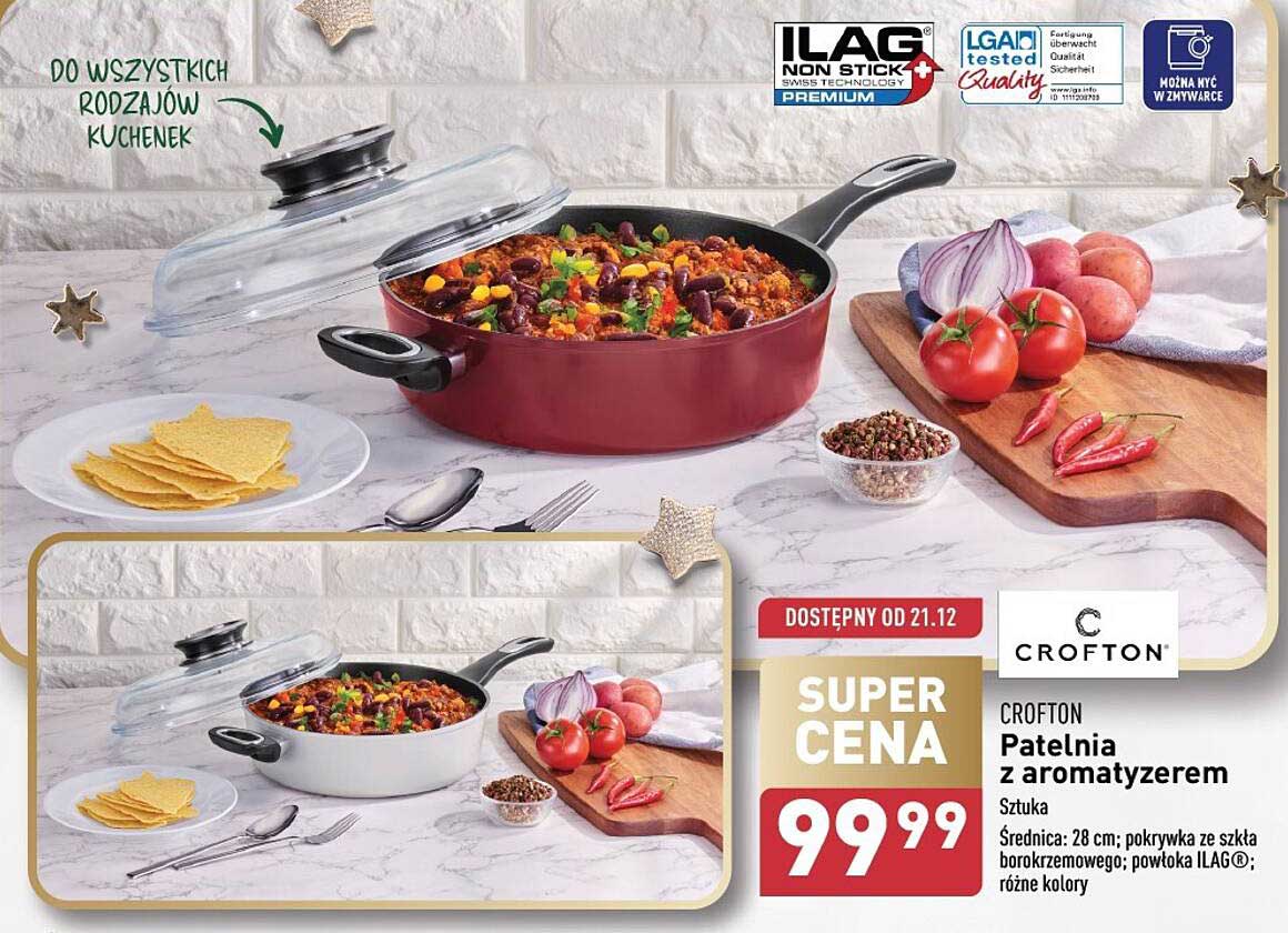 CROFTON Patelnia z aromatyzerem