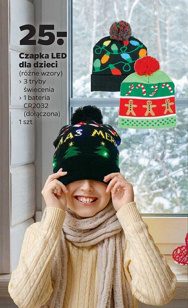 Czapka LED dla dzieci