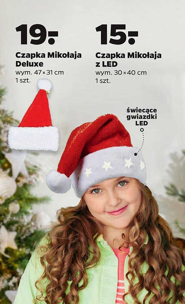 Czapka Mikołaja Deluxe  
Czapka Mikołaja z LED