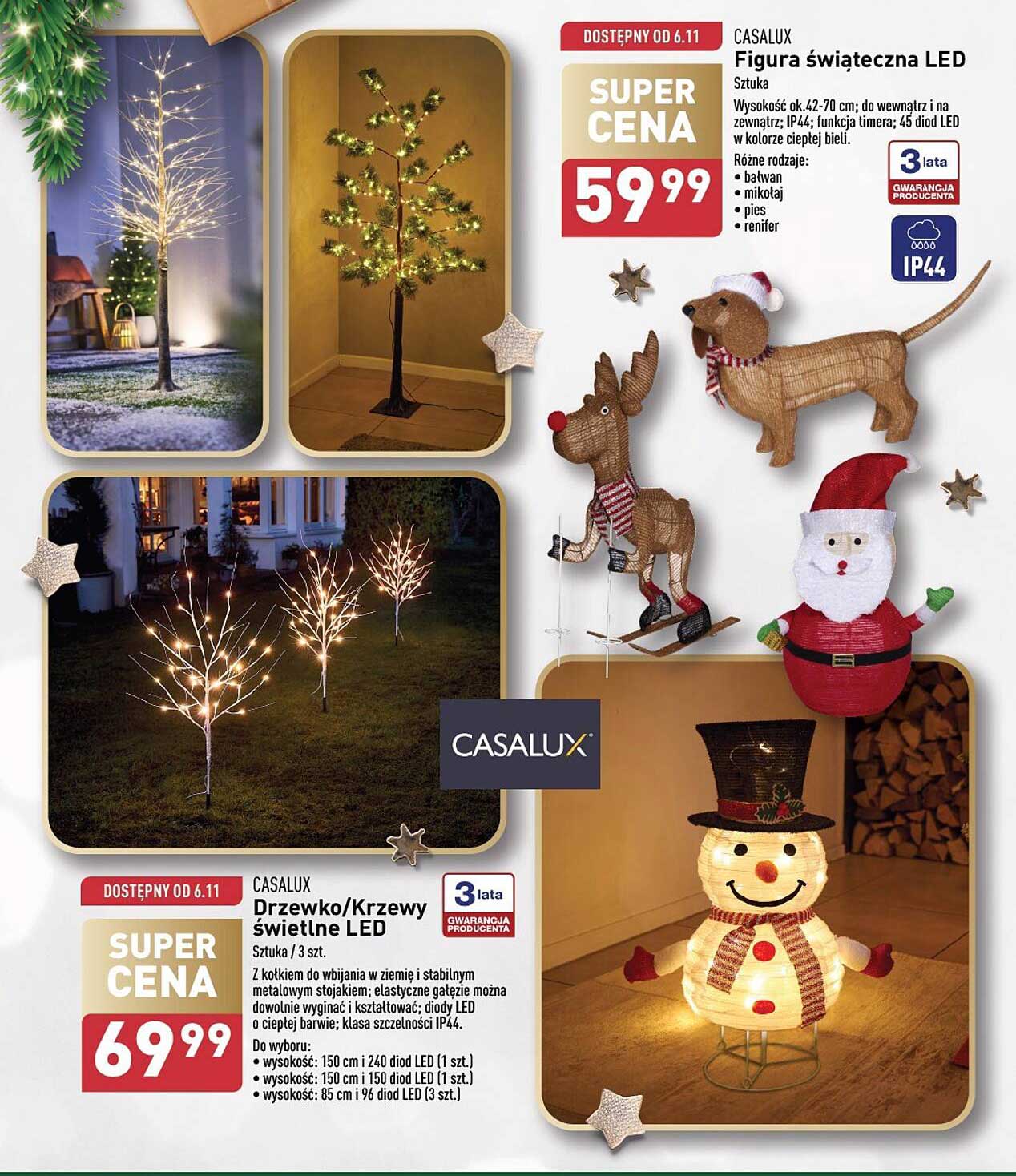 Figurka świąteczna LED