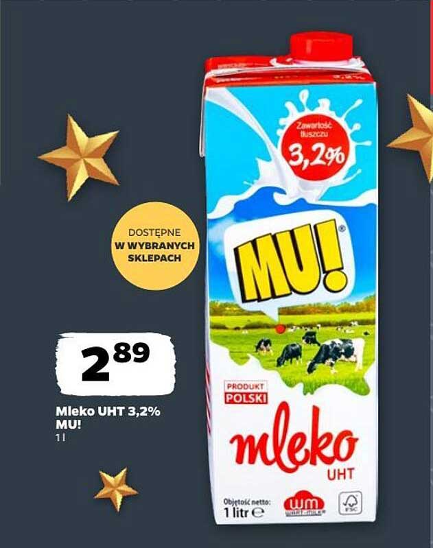 Mleko UHT 3,2% MU!