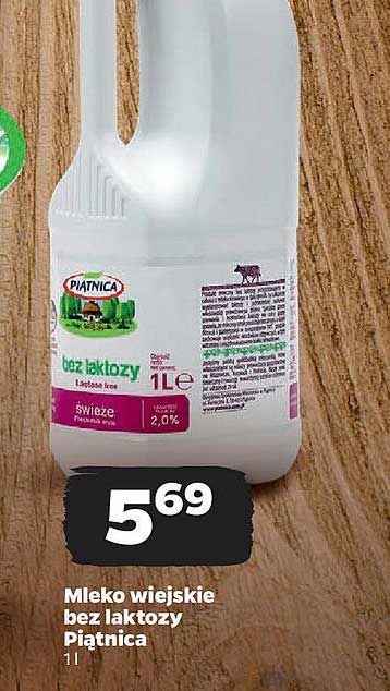 Mleko wiejskie bez laktozy Piątnica