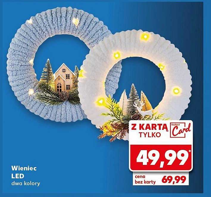 Wieniec LED dwa kolory