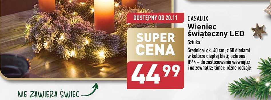 Wieniec świąteczny LED
