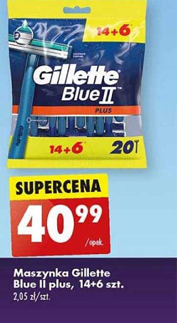 Maszynka Gillette Blue II plus, 14+6 szt.