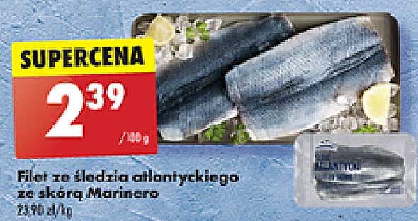 Filet ze śledzia atlantyckiego ze skórą Marinerą