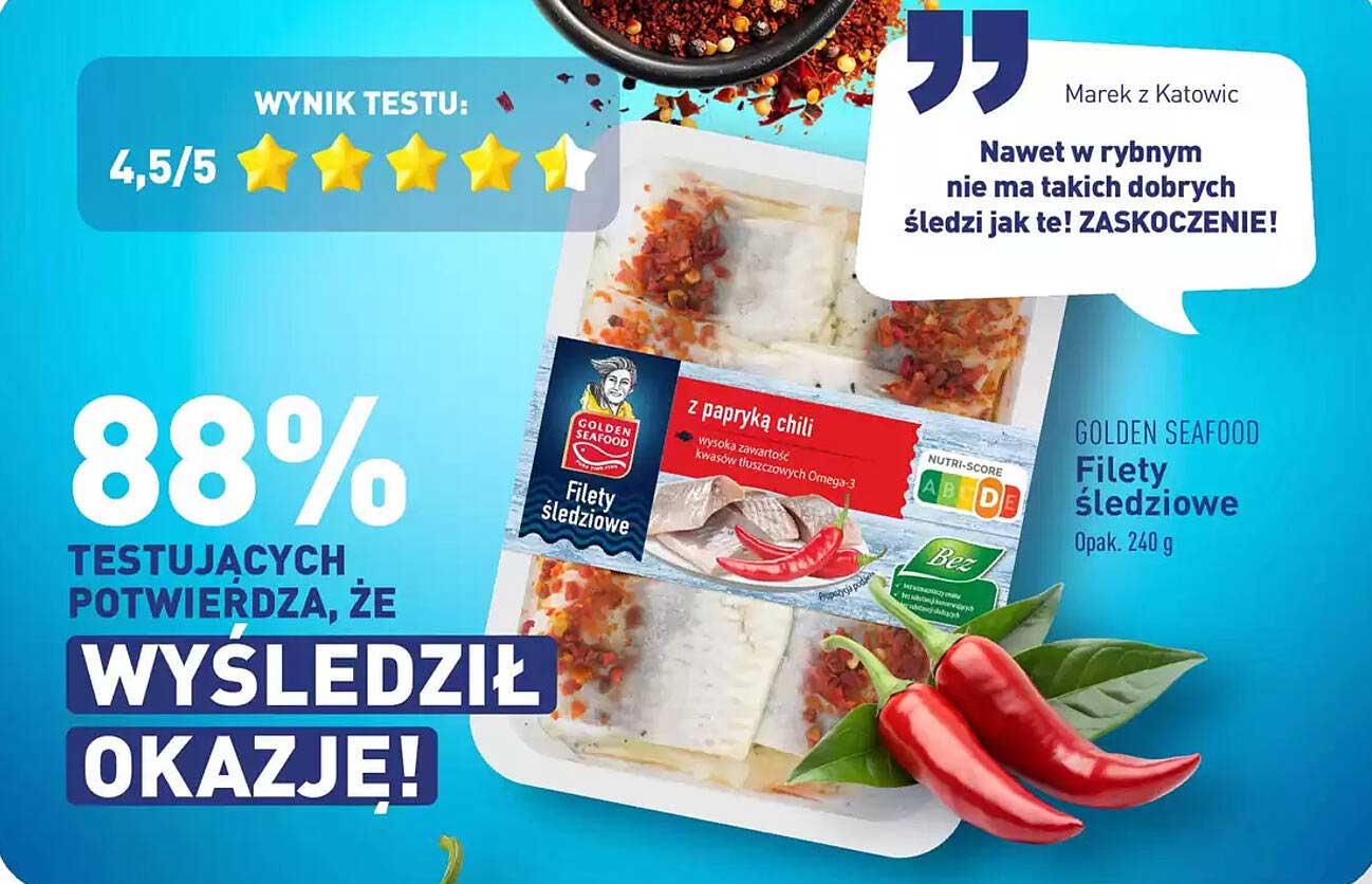 Filety śledziowe z papryką chili