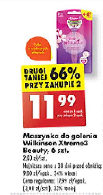 Maszynka do golenia Wilkinson Xtreme3 Beauty, 6 szt.