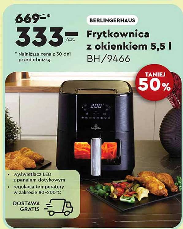 Frytkownica z okienkiem 5,5 l BH/9466