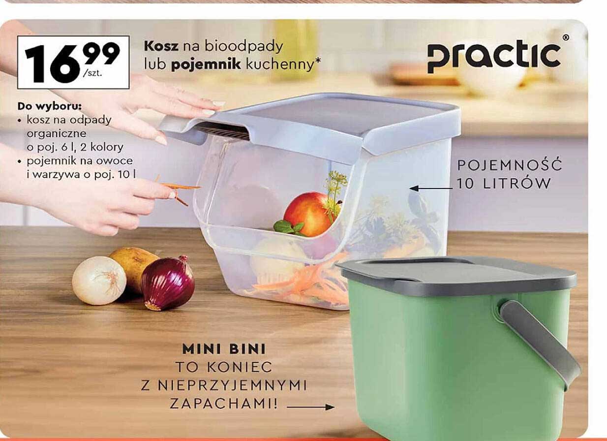 Kosz na bioodpady lub pojemnik kuchenny