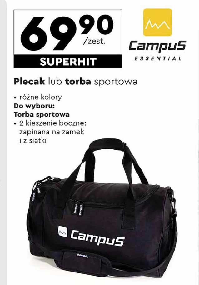 Plecak lub torba sportowa