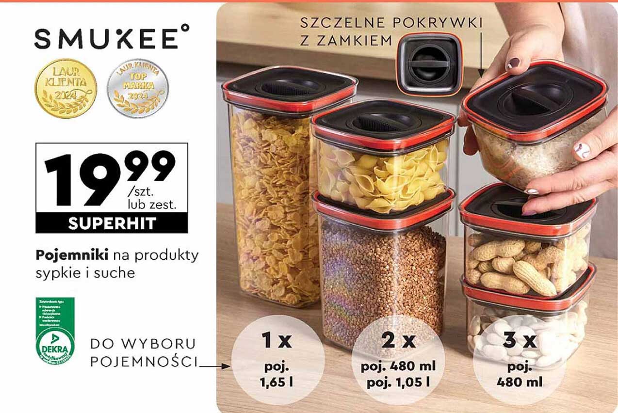 Pojemniki na produkty sypkie i suche