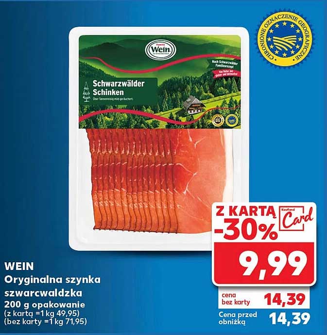 WEIN Oryginalna szynka szwarcwaldzka
