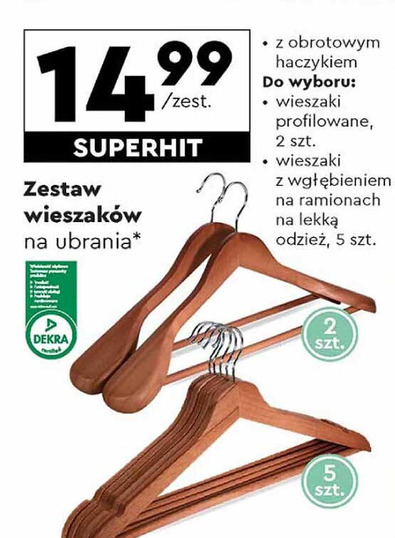 Zestaw wieszaków na ubrania*