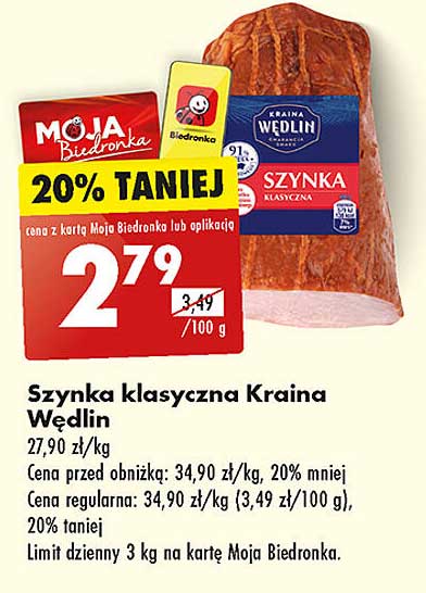 Szynka klasyczna Kraina Wędlin