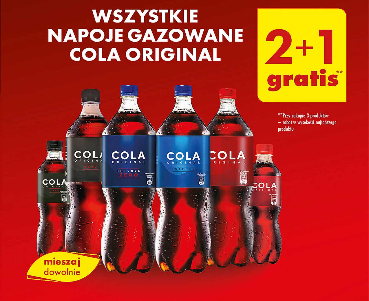 WSZYSTKIE NAPOJE GAZOWANE COLA ORIGINAL