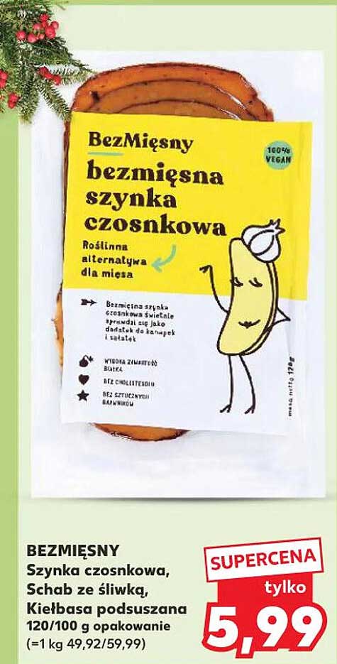 BezMięsny bezmięsna szynka czosnkowa