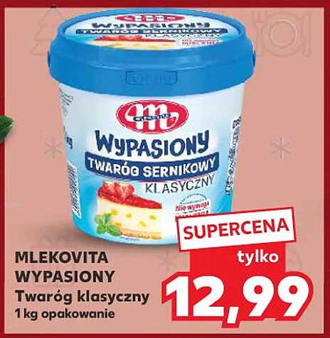 MLEKOVITA WYPAŚIONY Twaróg sernikowy klasyczny