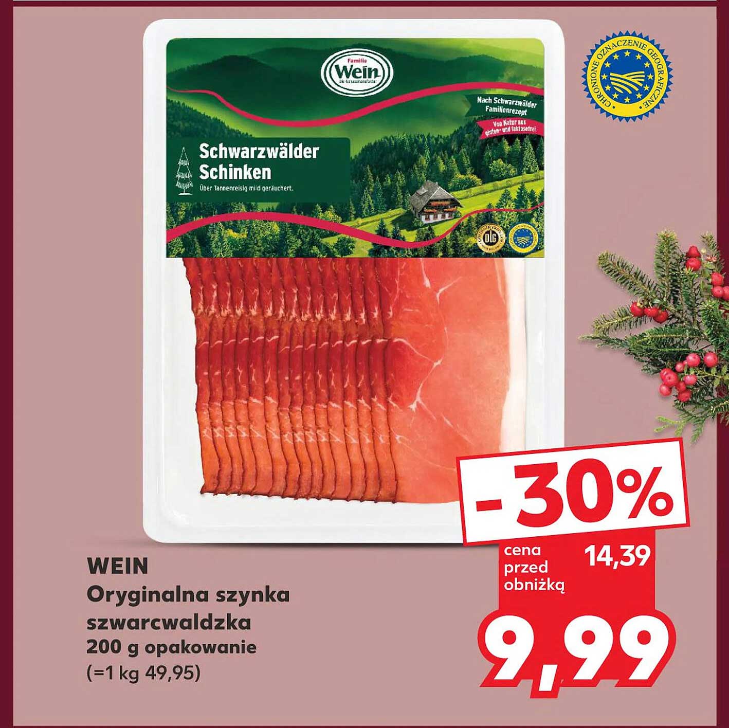 Oryginalna szynka szwarcwaldzka