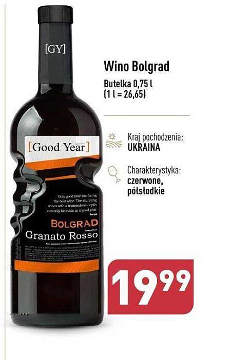 Wino Bolgrad Granato Rosso