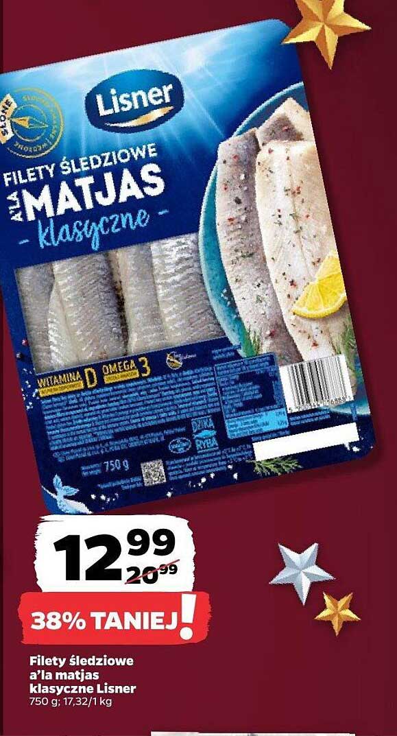 Filety śledziowe à la matjas klasyczne Lisner