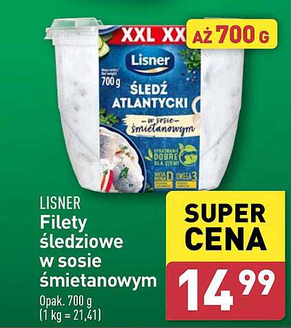Lisner Filety śledziowe w sosie śmietanowym