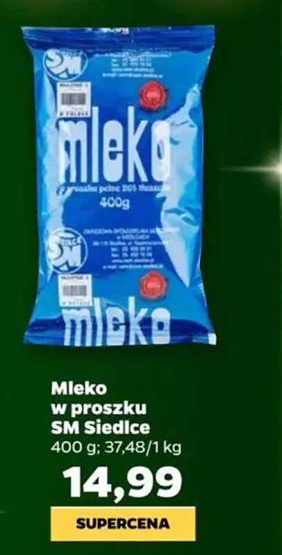 Mleko w proszku SM Siedlice