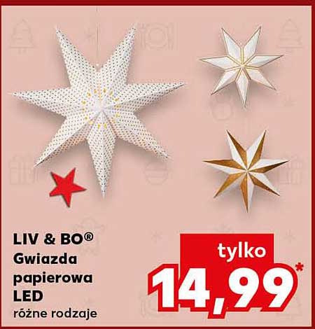 LIV & BO® Gwiazda papierowa LED