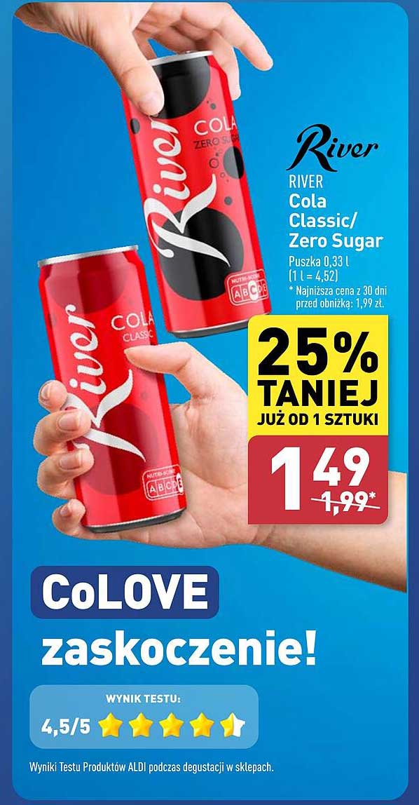 RIVER Cola Classic/Zero Sugar