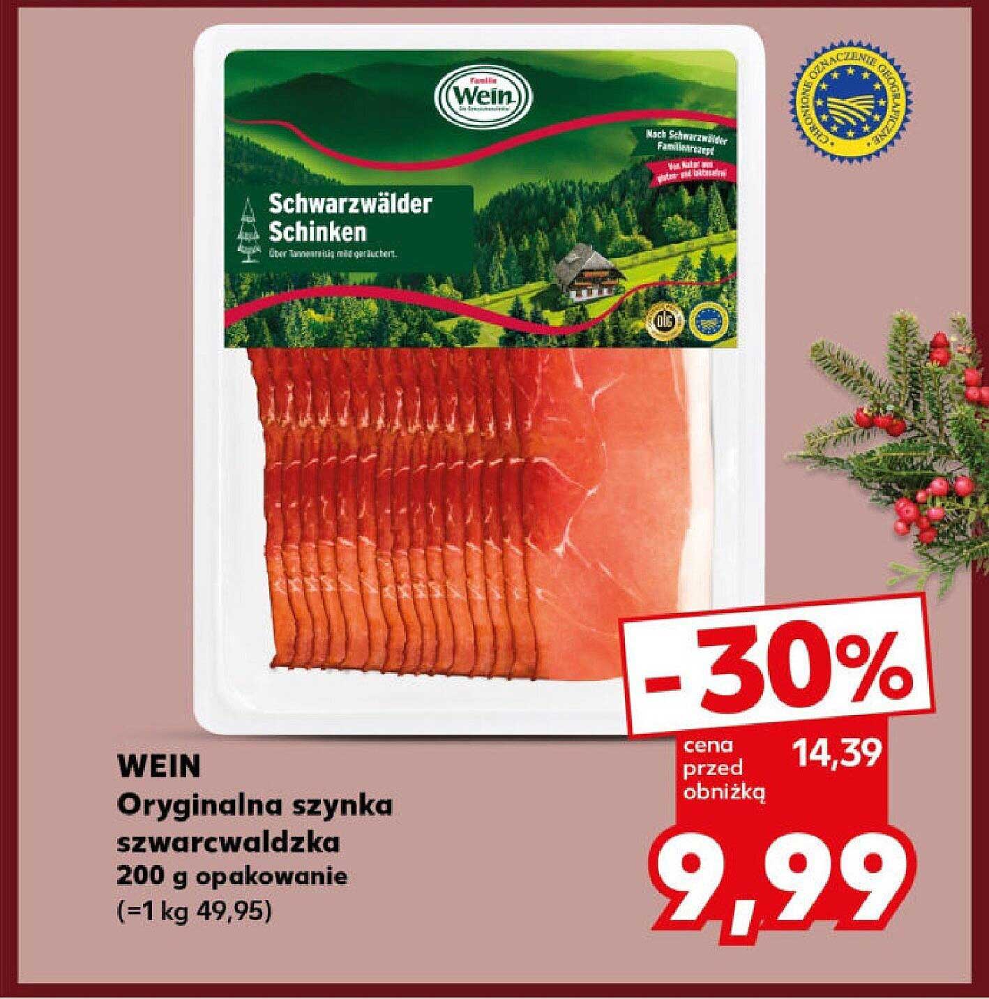 WEIN Oryginalna szynka szwarcwaldzka