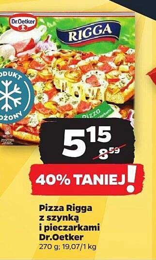 Pizza Rigga z szynką i pieczarkami Dr.Oetker