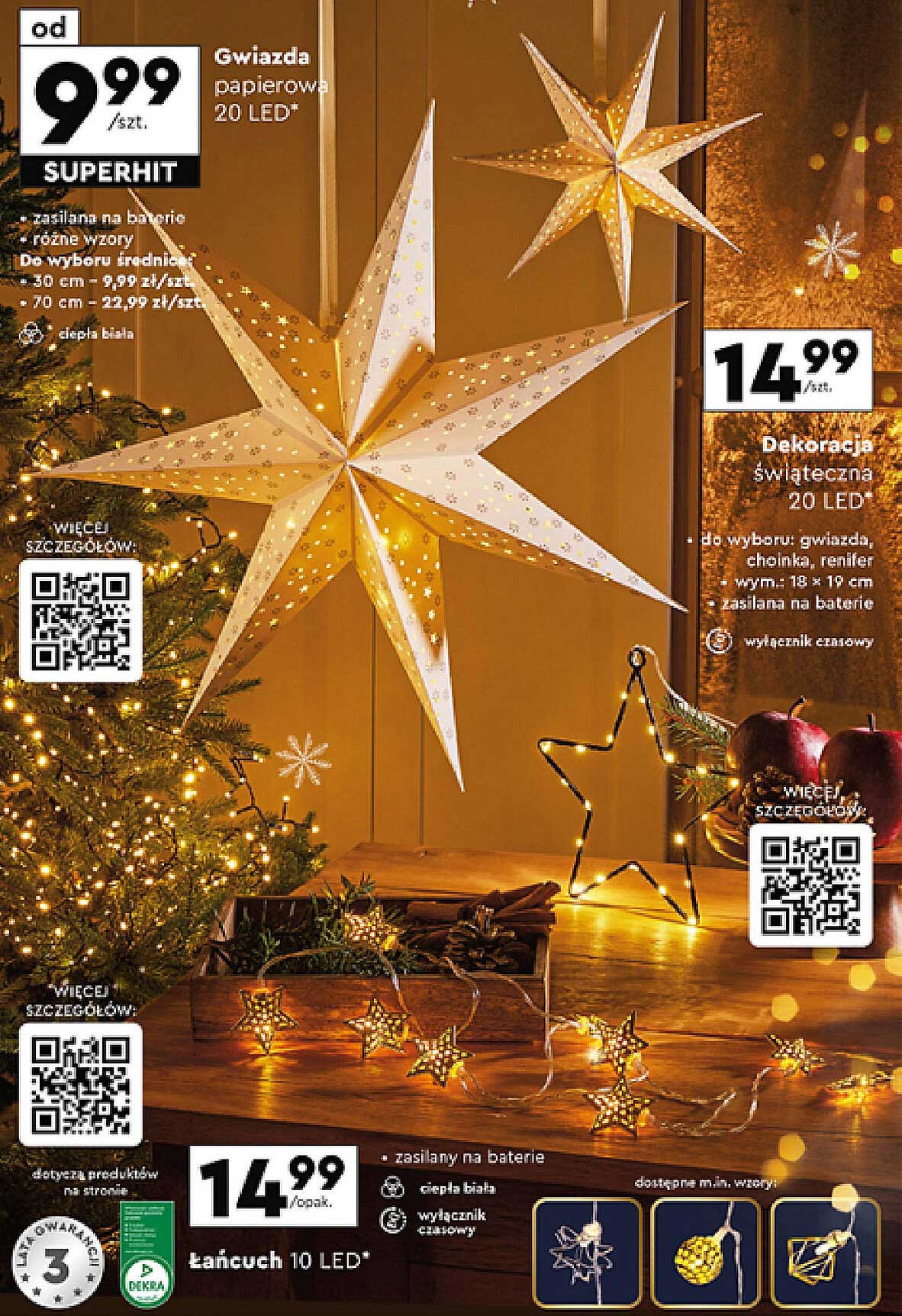 Gwiazda papierowa 20 LED*