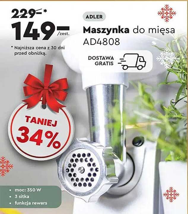 ADLER Maszynka do mięsa AD4808