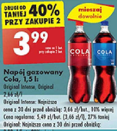 Napoje gazowane Cola, 1,5 l