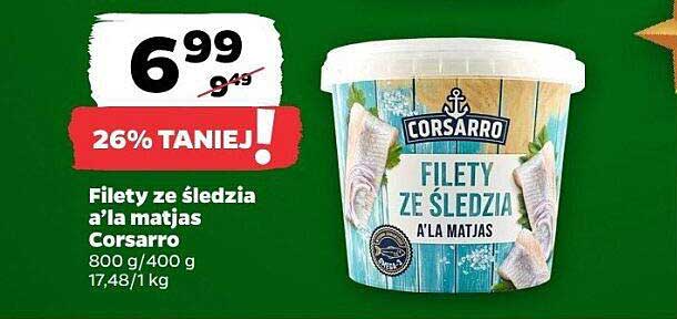 Filety ze śledzia a'la matjas Corsarro
