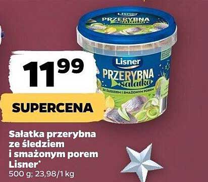 Sałatka przerybna ze śledziem i smażonym porem Lisner