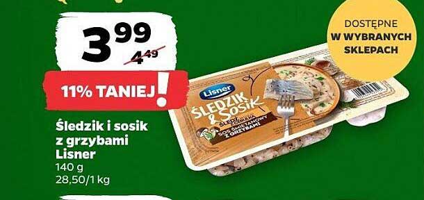 Śledzik i sosik z grzybami Lisner
