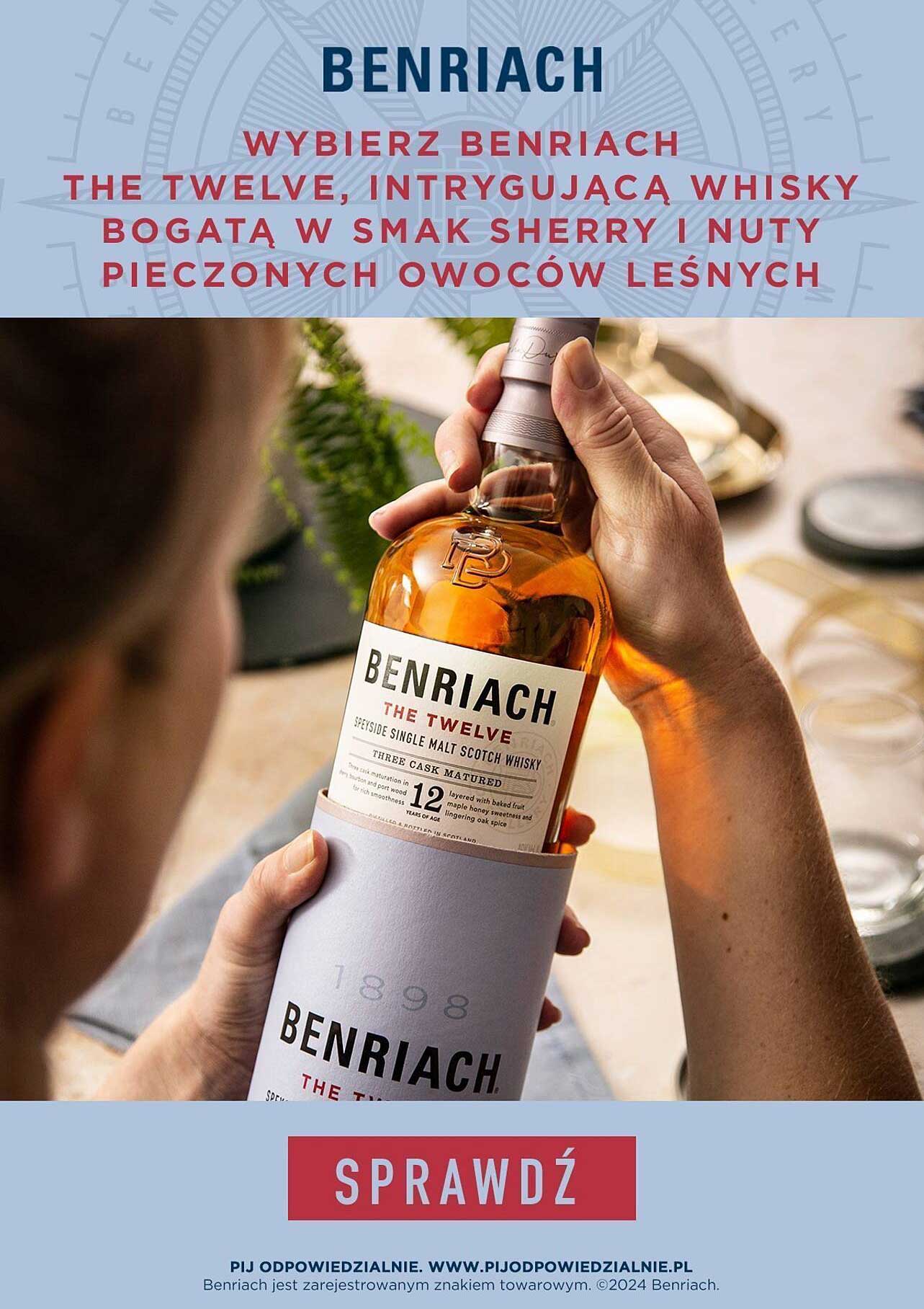 BENRIACH THE TWELVE, INTRYGUJĄCA WHISKY BOGATA W SMAK SHERRY I NUTY PIECZONYCH OWOCÓW LEŚNYCH