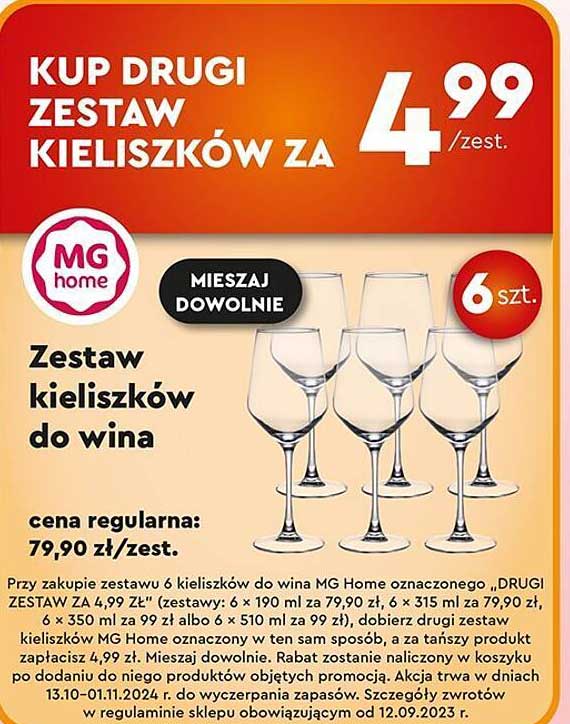 Zestaw kieliszków do wina