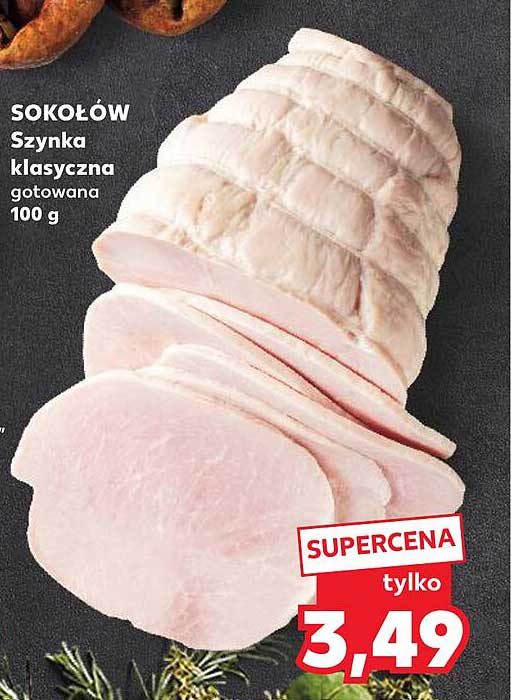 SOKOŁÓW Szynka klasyczna gotowana 100 g
