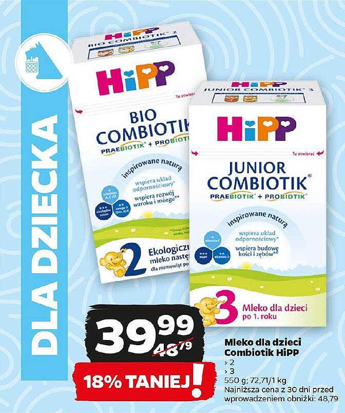 Mleko dla dzieci Combiotik HiPP
